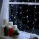 Светодиодная гирлянда штора 300 LED, 3x3м, 220В, прозрачный провод, 8 режимов, IP44 Белый - изображение 5