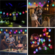 Светодиодная гирлянда "Шарики прозрачные" 20 LED, 5м + переходник, 220V, IP44, Мультиколор - изображение 6