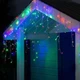 Светодиодная гирлянда бахрома 120 LED, 3x0,5м, 8 режимов, 220В, прозрачный провод, IP44 - изображение 2