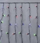Светодиодная гирлянда штора "Шарики" 120 LED, 3x0,8м, 220В, 8 режимов, черный провод, IP64, Мультиколор - изображение 3
