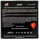 Струны для электрогитары DR STRINGS NEON GEEN ELECTRIC - LIGHT (9-42) - изображение 3