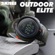 Годинник наручний чоловічий з підсвічуванням Skmei 1231AG 47мм Compass black/green - зображення 5