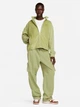 Толстовка на молнии без капюшона женская Nike Air Cord Fleece Full-Zip DQ6928-334 S Alligator/Medium Olive (196151516405) - зображення 3