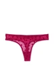 Прозорі трусики Victoria's Secret Lacie Thong Panty M бордові - изображение 1