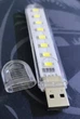 Мини светодиодный портативный фонарик usb лампа 8LED (SN9QI5322) - изображение 2