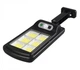 Уличный фонарь c солнечной панелью Solar Street Light BL BK 120-6COB с датчиком движения и пультом Черный - изображение 3
