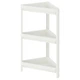 Стелаж кутовий у ванну кімнату 33x33x71см Ikea VESKEN 704.710.92 - зображення 1