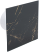 Комплект Витяжний вентилятор AirRoxy dRim 100 S BB + Панель скляна AIRROXY 01-186 MARBLE BLACK GOLD Glass чорна глянець + Зворотний клапан AIRROXY 100 мм 07-200 - зображення 11