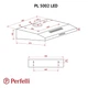 Витяжка плоска Perfelli PL 5002 W LED - изображение 10