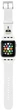 Pasek Karl Lagerfeld Silicone Karl Heads KLAWMSLKW do Apple Watch Series 1/2/3/4/5/6/7/SE 38-41 mm Biały (3666339031640) - obraz 1