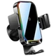 Автомобільний тримач холдер із БЗУ Baseus Halo Electric Wireless Charging Car Mount 15W SUDD000001 Black - зображення 1