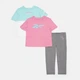 Детский комплект (футболка 2 шт + леггинсы) для девочки Reebok B4653RG 116 см Aruba Blue (196096249635) - изображение 9