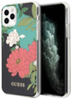 Панель Guess N1 Flower Collection для Apple iPhone 11 Pro Чорна (3700740475508) - зображення 1