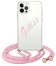 Панель Guess Script Vintage для Apple iPhone 12 Pro Max Рожева (3700740495384) - зображення 1