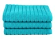 Рушник-килимок для ніг Maisonette. Rainbow бірюзове-60х60 - зображення 2