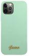 Etui Guess Metal Logo Script do Apple iPhone 12/12 Pro Green (3700740494585) - obraz 3