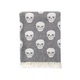 Пляжное полотенце Lotus. Pestemal Skull black-90х160 - изображение 2