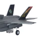 Модель літака винищувача F-35b lightning II метал масштаб 1:100 - зображення 5