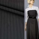 Шерсть костюмная в полоску двойную широкую коричневая темная, ш.155 (18264.002) - изображение 1