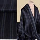 Шерсть пальтовая с ворсом GERRY WEBER синяя темная в сине-серую полоску ш.151 (18806.002) - изображение 1
