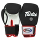 Перчатки для бокса кожаные матовые на липучке Fairtex Matt 8577 14 унций Black-White - изображение 1