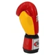 Перчатки для бокса кожаные на липучке Fairtex 065 10 унций Red-Yellow - изображение 3