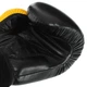 Перчатки для бокса кожаные на липучке Fairtex Heroe 065 14 унций Black-Yellow - изображение 5