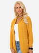 Kardigan damski dzianinowy Merribel Mildan L/XL Musztardowy (5902143686842) - obraz 1