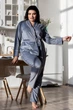 Жакет з брюками велюровый MiaNaGreen Кс1424 3XL Серый - изображение 1