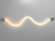Настінно-стельовий LED світильник шланг Ropelight для спальні, хром, 18W 9601-CH - зображення 1