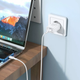 Мережевий зарядний пристрій Borofone BA68A + кабель Lightning White - зображення 2