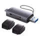 HUB Baseus WKQX060113 USB-A - Type-C to SD/TF Card Reader Сірий - изображение 3