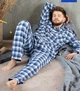 Мужская пижама брюки фланель Key MNS 426 синий M XL - изображение 4