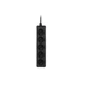 Сетевой удлинитель 2E 2E-U0510M1.5BK 5XCEE7/17 2Gх1.0мм2 1.5м 10А black - изображение 3