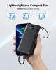 Павербанк Veger C10 10000mAh із вбудованими 4 кабелями Type-C, Micro USB, Type-A, Iphone 5V2.4A Output - зображення 4