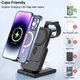Зарядка беспроводная Qi 3in1 Wireless Charger JYD W17 |5-15W| Док-станция для iPhone + iWatch + Airpods - изображение 12