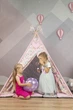 Большая Палатка-Вигвам WIGWAMHOME Единороги 150х150х200см розовая - изображение 9
