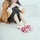 Теплі тапочки-шкарпетки зі стоперами новорічні Honey Fashion Accessories 36-39 р червоний (1-5/6) - изображение 1