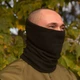Баф тактический флисовый M-KET черный зимний защитный шарф универсальный размер - изображение 1