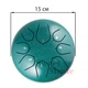 Глюкофон 6" (15см) 8 нот Hluru Huashu THD8-6 Malahite Carbon Steel Tongue Drum - изображение 5