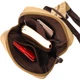 Удобный молодежный рюкзак для мужчин из плотного текстиля VINTAGE Backpack 22185 Песочный - изображение 5