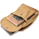 Удобный молодежный рюкзак для мужчин из плотного текстиля VINTAGE Backpack 22185 Песочный - изображение 6