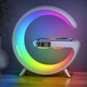 Настільна смарт лампа-нічник G-Smart RGB 15W Light Sound Machine з бездротовою зарядкою і Bluetooth-колонкою 3W біла - зображення 1
