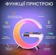Настільна смарт лампа-нічник G-Smart RGB 15W Light Sound Machine з бездротовою зарядкою і Bluetooth-колонкою 3W біла - зображення 2