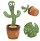 Танцюючий кактус співаючий з підсвічуванням, 120 пісень, 31 см Dancing Cactus - изображение 1
