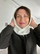 Капор капюшон на голову теплый One Size белый - изображение 1
