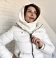 Капор капюшон на голову теплый One Size белый - изображение 5
