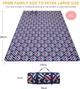 Пикниковый коврик KingCamp ARIEL PICNIC BLANKET 200х150 см Rose Red (KP2003 ROSERED) - изображение 2