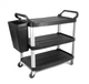 Тележка сервировочная 102×50×96 см черная One Chef NK-410006 - изображение 2