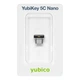 Ключ безопасности YubiKey 5C Nano, USB-C, Yubico, Черно-золотой (Yubi5C-NanoC-nai) - изображение 1